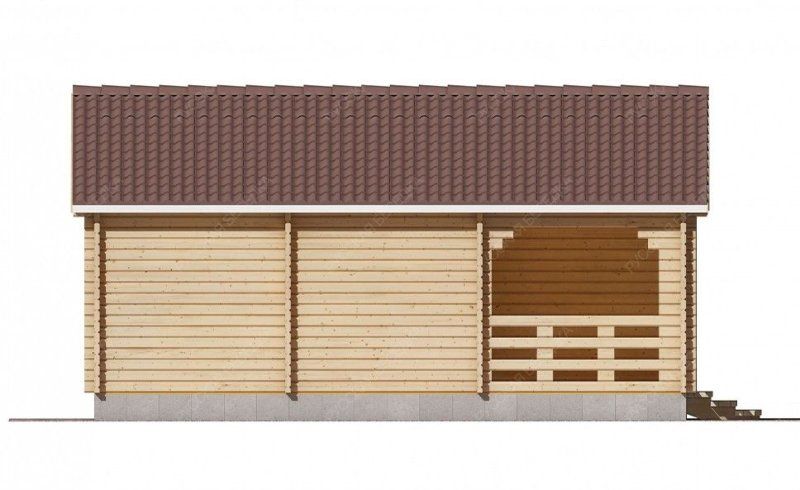 Гостевые дома из мини-бруса ДГ-03