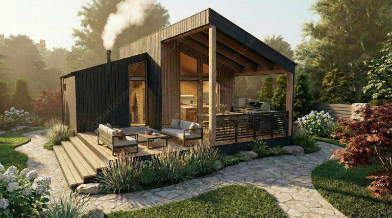 Зона Отдыха с баней Венселла