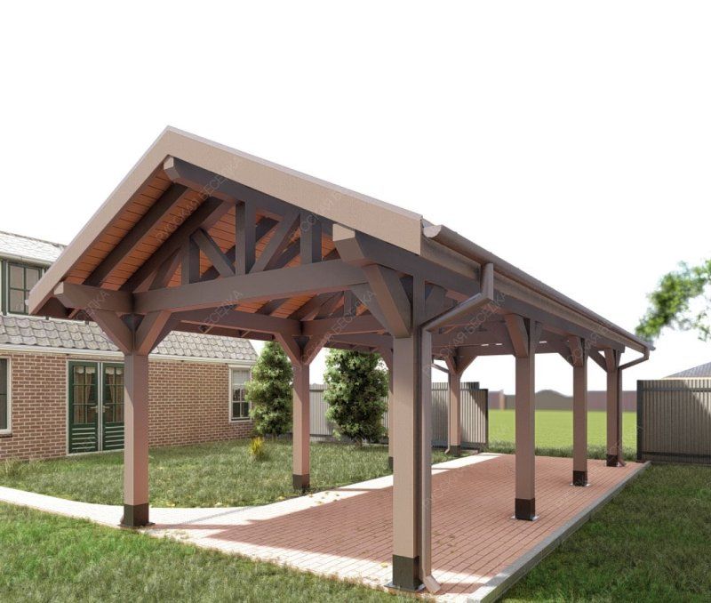 Навес для машин Нотан 4х9,1