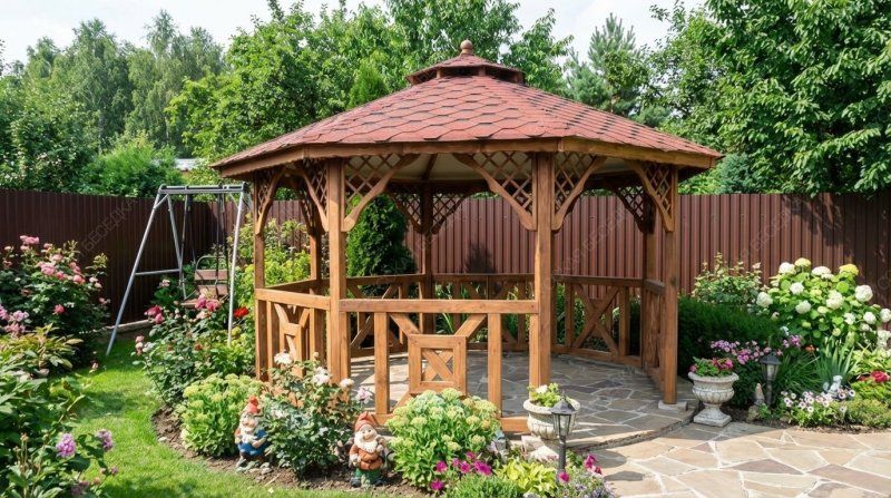 Восьмигранная беседка ОСЬМИЦА