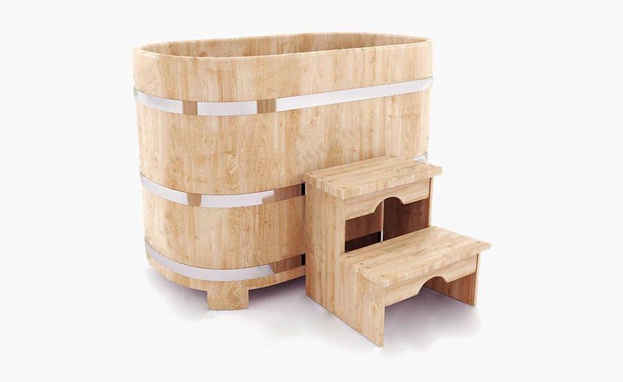 Купель овальная из Лиственницы (h100 /78*140 / 4 см)