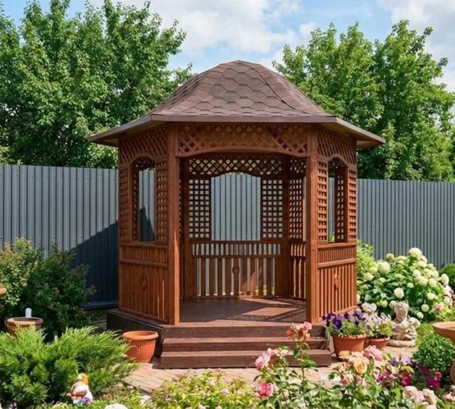 Шестигранная беседка ЗЕНИЦА
