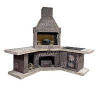 Печь № 17 — Барбекю комплекс угловой