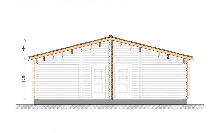 Гостевые дома из мини-бруса ДГ-11