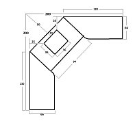 Печь № 17 — Барбекю комплекс угловой