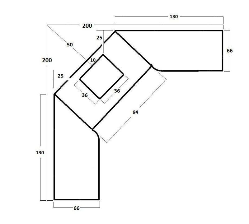 Печь № 17 — Барбекю комплекс угловой