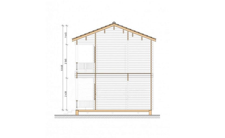 Гостевые дома из мини-бруса ДГ-17