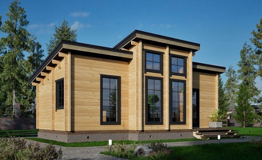 Гостевые дома из мини-бруса ДГ-40