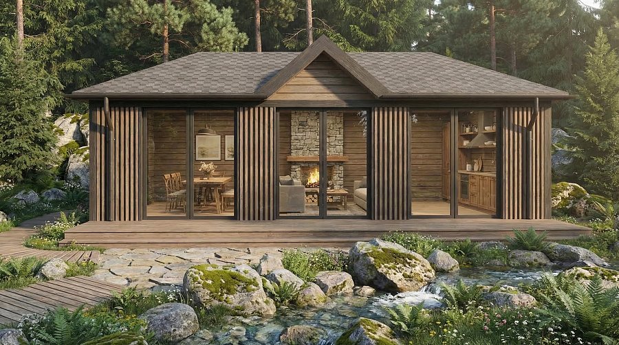 Закрытая беседка Шале 3 утеплённое