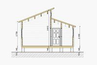Дачный дом из мини бруса ДЛ-21