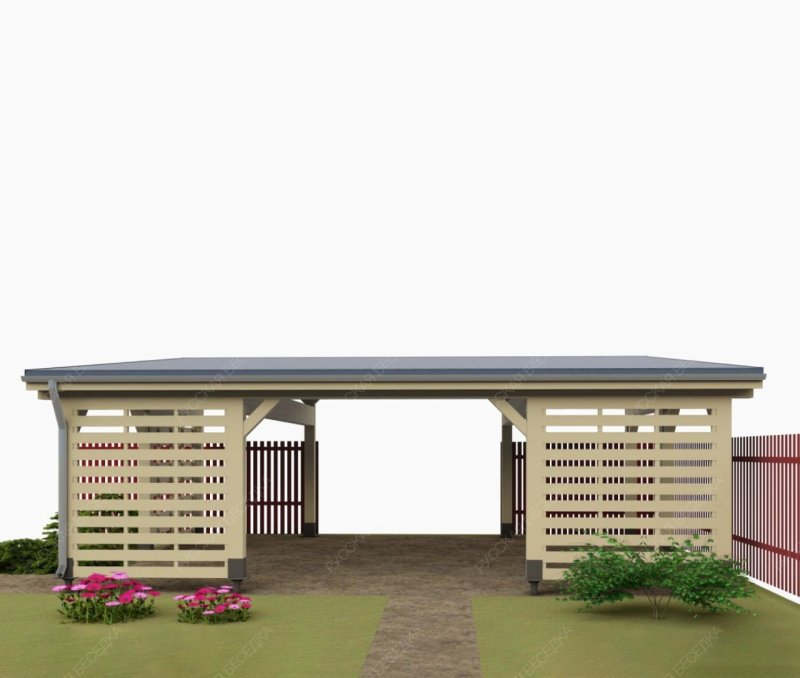 Навес односкатный МЕРАНО