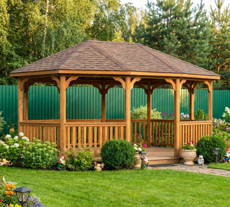 Овальная беседка Виледж