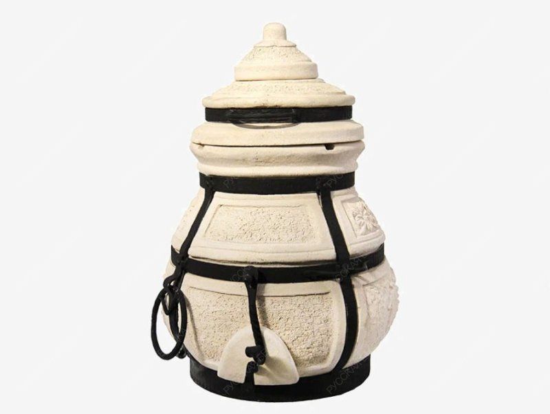 Тандыр керамический Амфора Кочевник с откидной крышкой