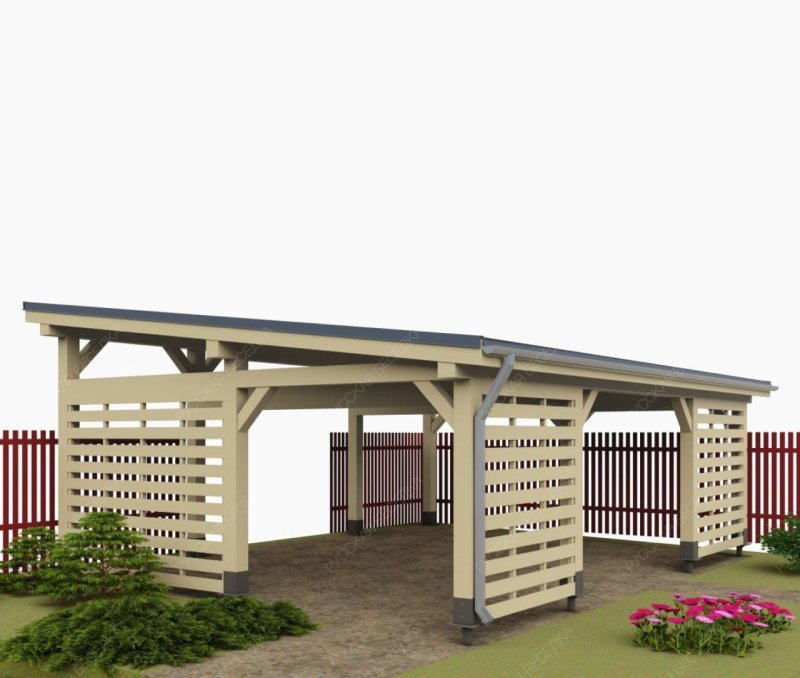 Навес односкатный МЕРАНО