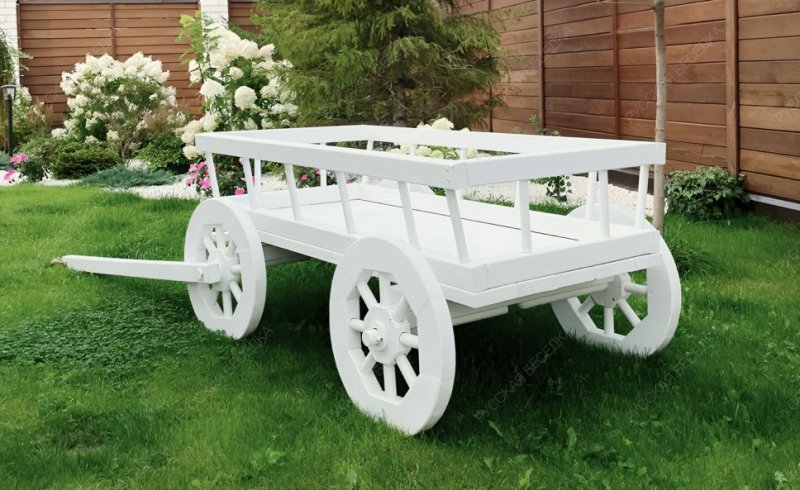 Деревянная тележка к лошадке