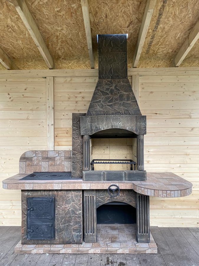 Печь № 15 — Барбекю с печью под казан