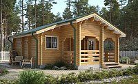 Дачный дом из мини бруса ДЛ-15