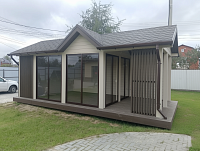 Закрытая беседка ШАЛЕ 2А 3,5х7,3