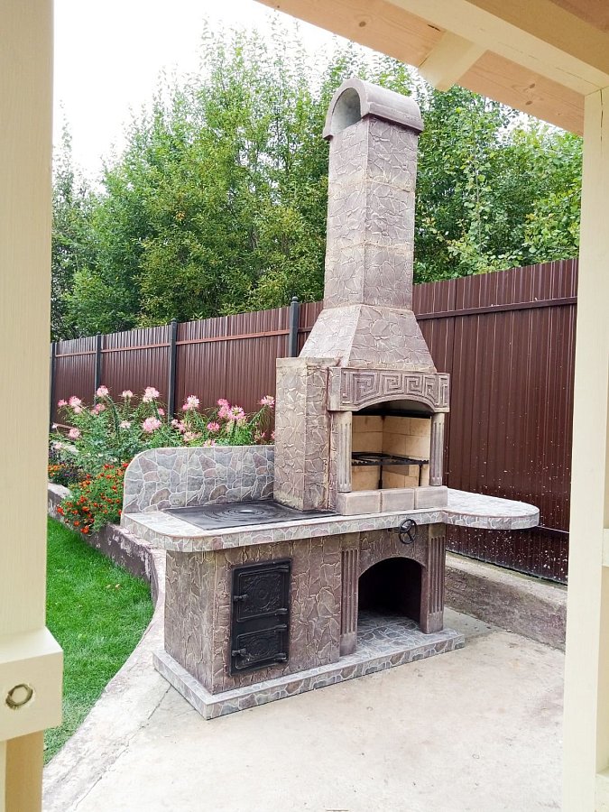 Печь № 15 — Барбекю с печью под казан