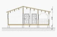 Дачный дом из мини бруса ДЛ-18