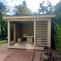 Квадратная беседка ЛОФТ