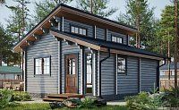 Дачный дом из мини бруса ДЛ-21