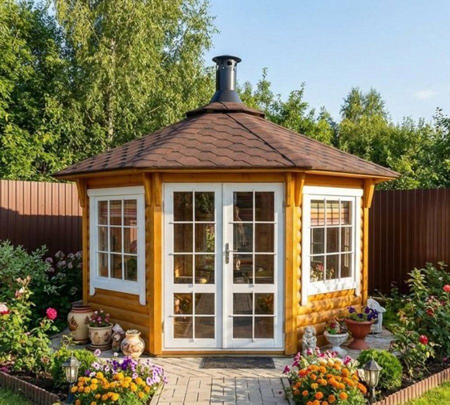 Гриль беседка Пряник