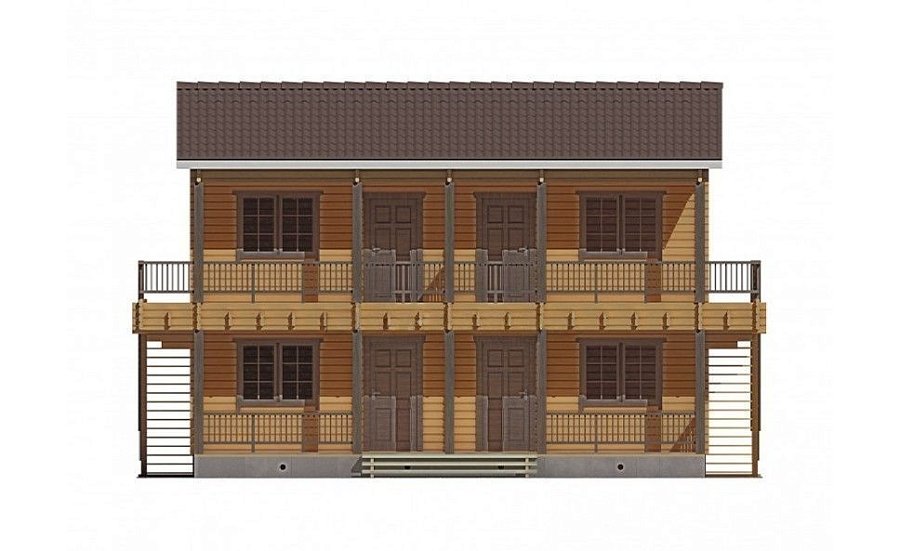 Гостевые дома из мини-бруса ДГ-17