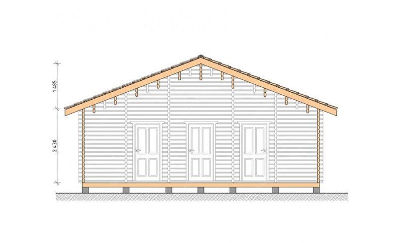 Гостевые дома из мини-бруса ДГ-09