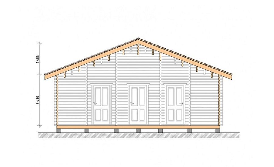 Гостевые дома из мини-бруса ДГ-09