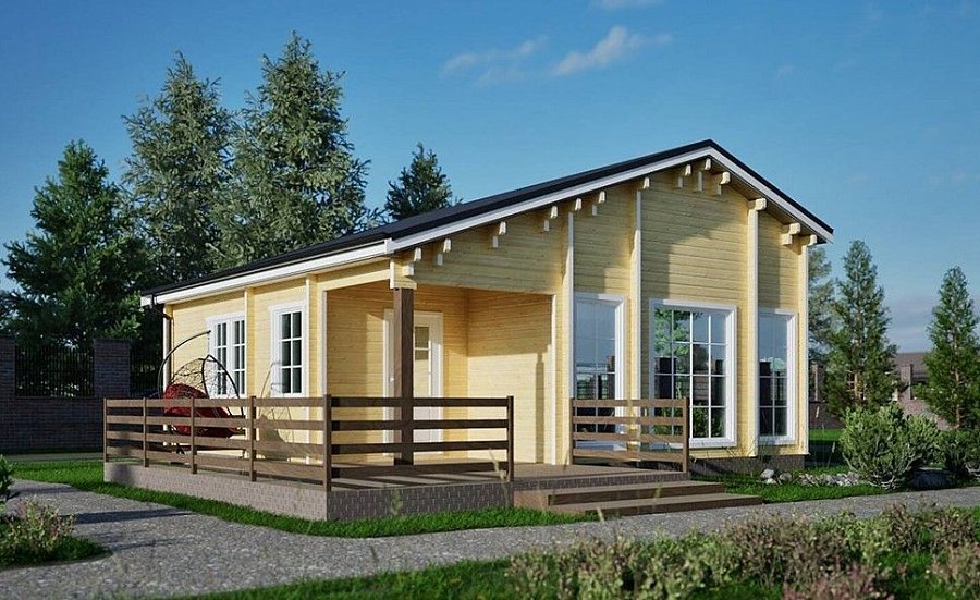 Гостевые дома из мини-бруса ДГ-45