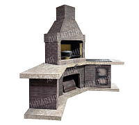 Печь № 17 — Барбекю комплекс угловой